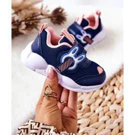 BEFADO S.A. Zapatilla Deportiva Infantil Con Velcro Befado 516P090 Azul Marino-Rosa rosado 4