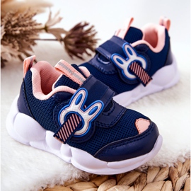 BEFADO S.A. Zapatilla Deportiva Infantil Con Velcro Befado 516P090 Azul Marino-Rosa rosado 5