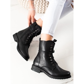 Super Mode Botas clásicas con cordones negro 1