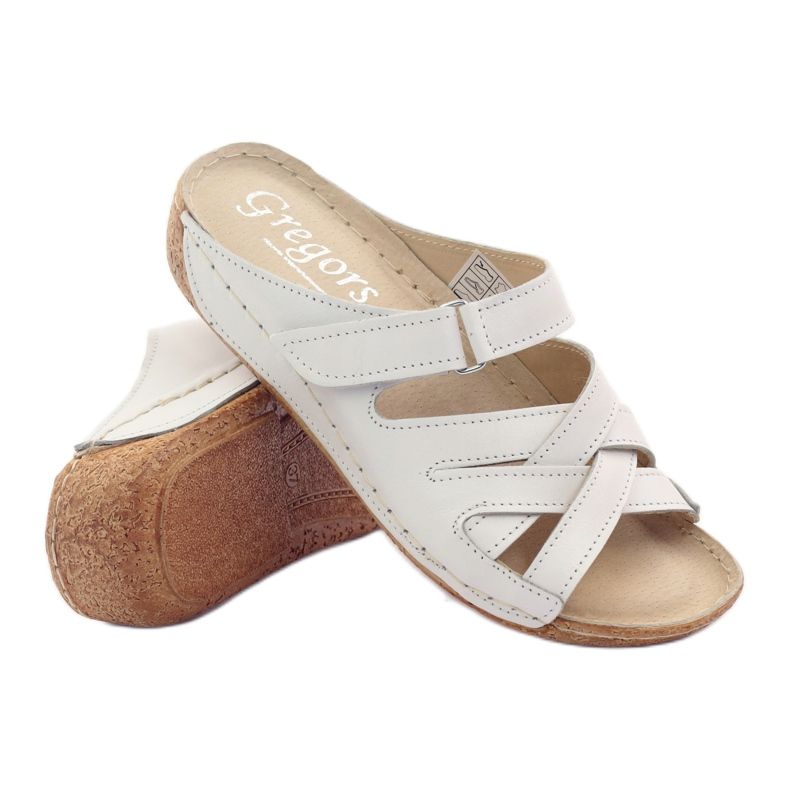 Zapatos mujer en piel Gregors 647 blanco 3