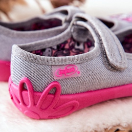 BEFADO S.A. Pantuflas Befado Unicornios 114X464 Gris-Rosa 2