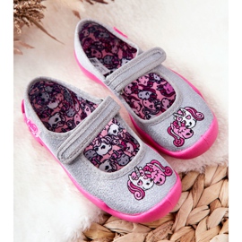 BEFADO S.A. Pantuflas Befado Unicornios 114X464 Gris-Rosa rosado 3