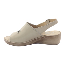 Sandalias mujer cuña Gregors 592 beige 2