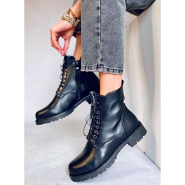 Trabajadores con cordones de Ango Black negro 1