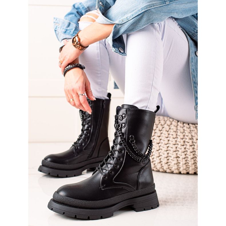 Bona Trabajadores cálidos con una cadena negro 1