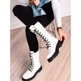 Seastar Botas de cuero ecológico blancas blanco 2
