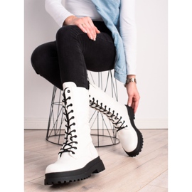Seastar Botas de cuero ecológico blancas blanco 3