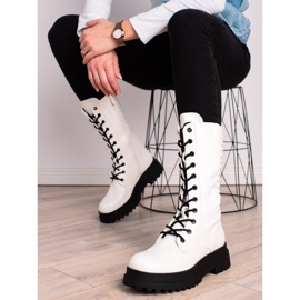 Seastar Botas de cuero ecológico blancas blanco 4