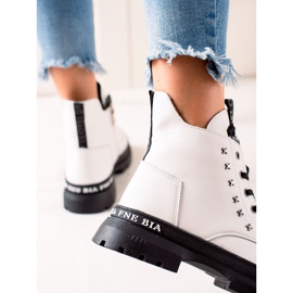 Filippo Botines plataforma cordones blanco 2
