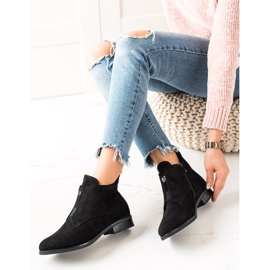 Camo Botas abrigadas con cremallera negro 1