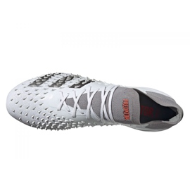 Botas de fútbol Adidas Predator Freak.1 Low Ag M GZ2806 gris blanco blanco 4
