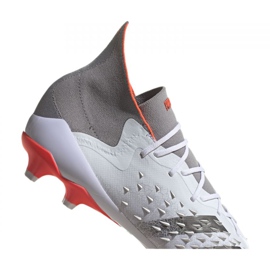 Botas de fútbol adidas Predator Freak.1 Ag M FY6254 gris blanco blanco 3