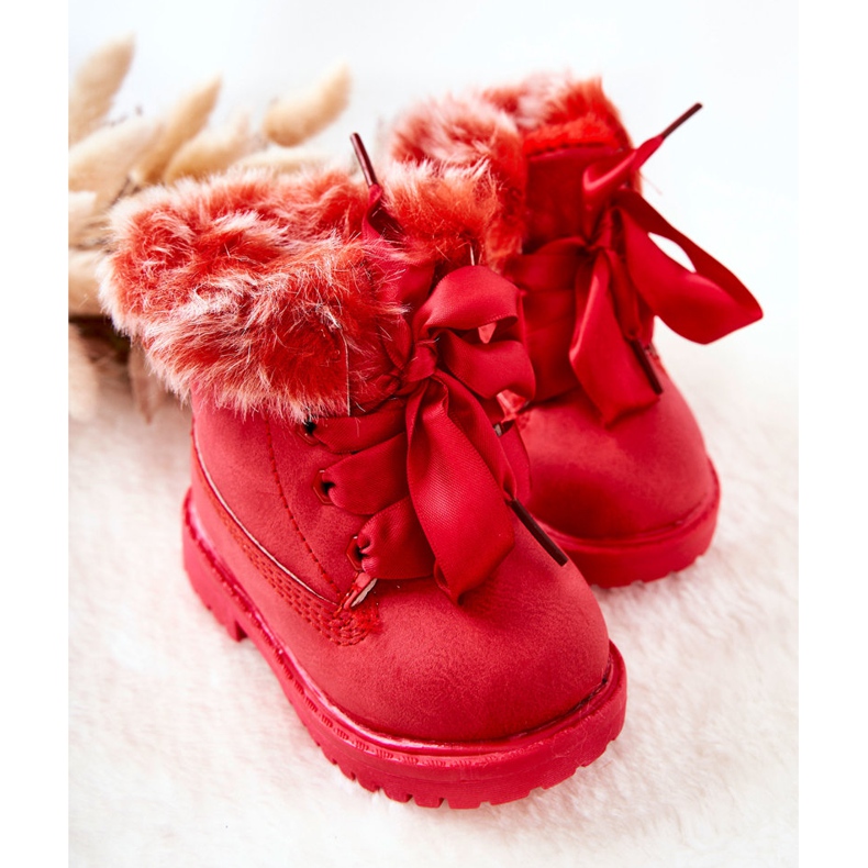 FR1 Botas Infantiles Trappers Aisladas con Piel Roja Tesoro rojo 1 FR1 Botas Infantiles Trappers Aisladas con Piel Roja Tesoro rojo 1