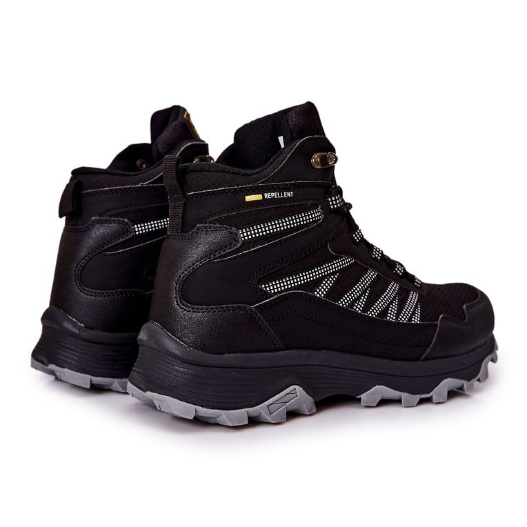 NEWS Zapatos Deportivos Altos Atados Negro Deepmark M 1