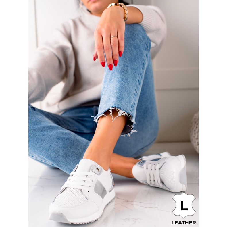 Deportivas Piel Blanca VINCEZA blanco 2