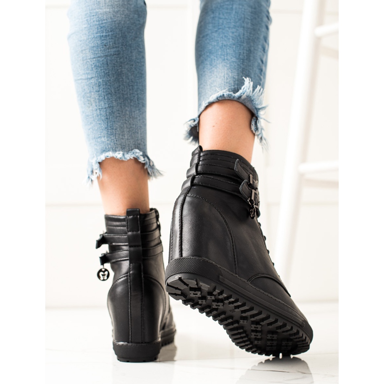 Goodin Botines con cordones negro 1