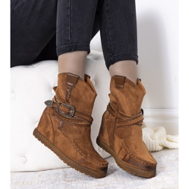 Botas de mujer con aislamiento camel al estilo boho Hanson marrón 1