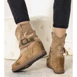 Botas de mujer beige con aislamiento al estilo boho Hanson 1
