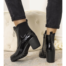 Botas Ward de charol con aislamiento negro 2
