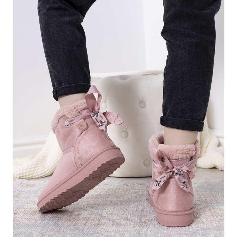 Botas para la nieve con aislamiento rosas de Hamilton 1