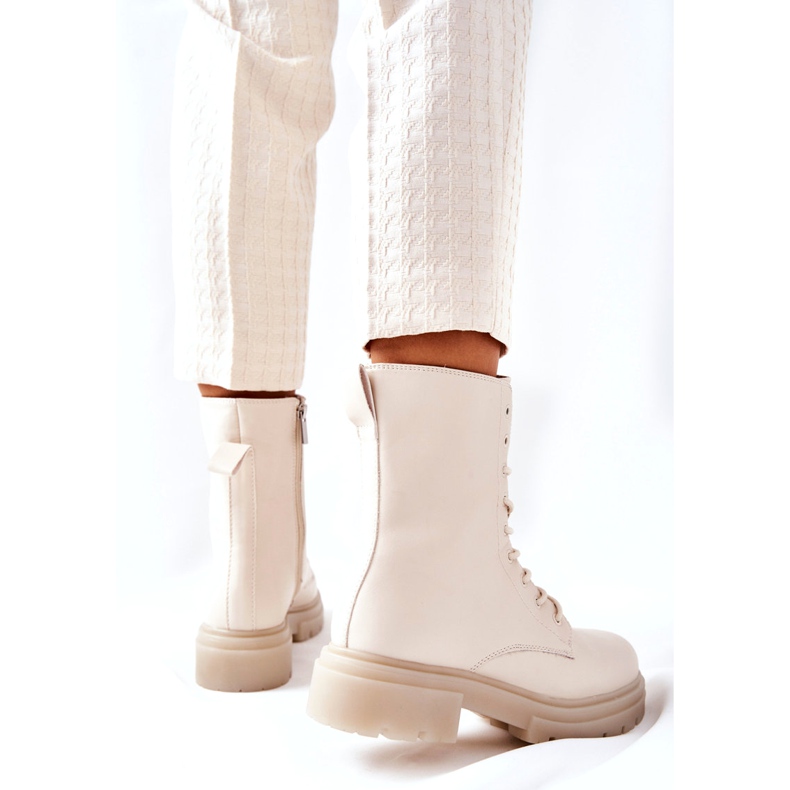 PE1 Botas Altas Workery Beige Rozelle 5