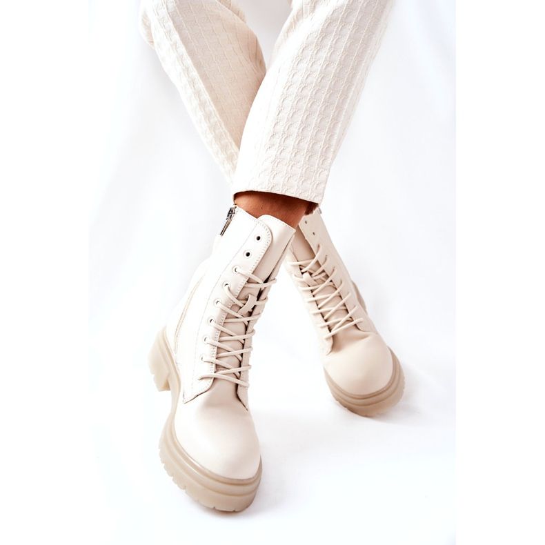 PE1 Botas Altas Workery Beige Rozelle 3