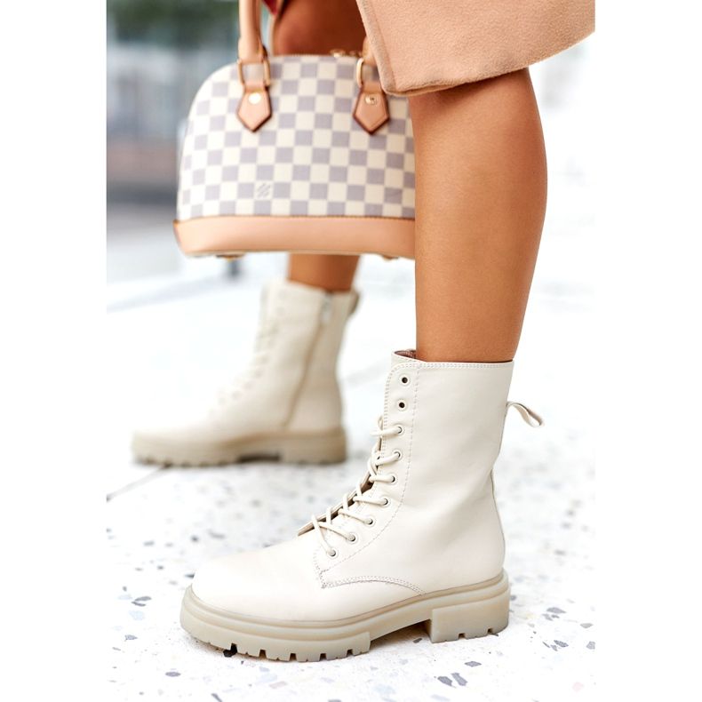 PE1 Botas Altas Workery Beige Rozelle 1