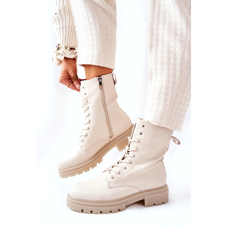 PE1 Botas Altas Workery Beige Rozelle 2