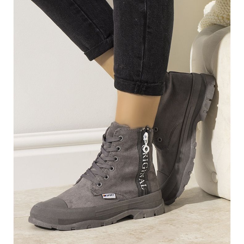 Botas de abrigo de mujer gris Goris 1 Botas de abrigo de mujer gris Goris 1