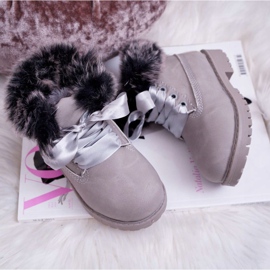 FRROCK Botas Infantiles Calentadas Con Piel Trappers Tesoro Gris 3 FRROCK Botas Infantiles Calentadas Con Piel Trappers Tesoro Gris 3