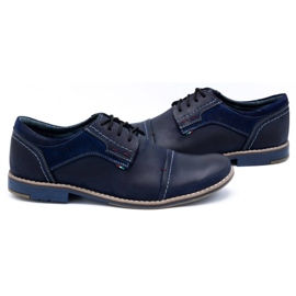 Olivier Zapato piel hombre 253 azul marino 5