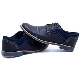 Olivier Zapato piel hombre 253 azul marino 6