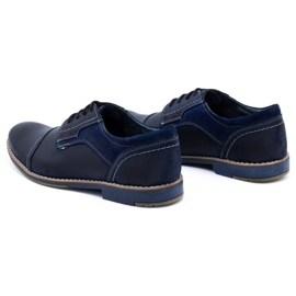 Olivier Zapato piel hombre 253 azul marino 7