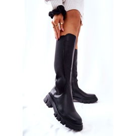 Sergio Leone Botas de Piel con Cremallera Ampine Negra negro 3