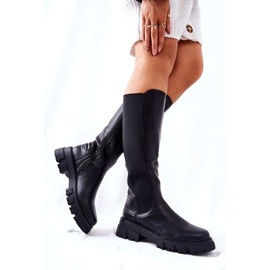 Sergio Leone Botas de Piel con Cremallera Ampine Negra negro 5