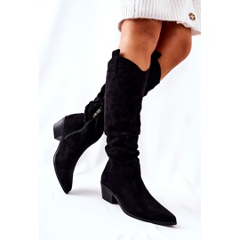 Bota cowboy negra Trisalor negro 1