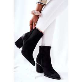 POTOCKI Botas negras de ante en el talón Coriseis negro 2