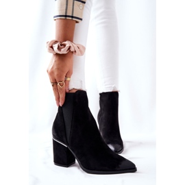 POTOCKI Botas negras de ante en el talón Coriseis negro 1