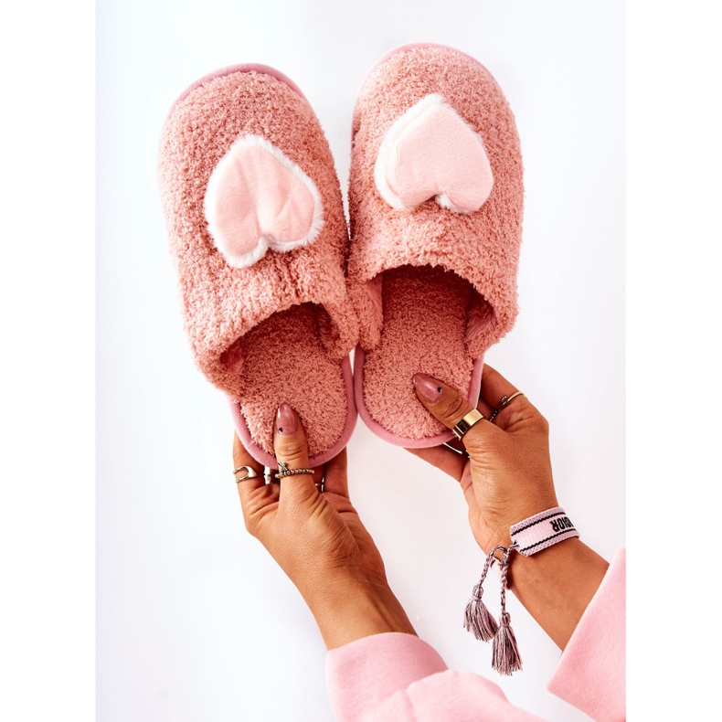 Pantuflas Pink Heartbeat para mujer rosado 1