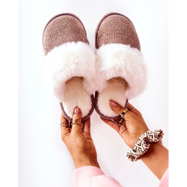 Pantuflas Calientes Con Piel Flamarin Marrón Claro beige 1 Pantuflas Calientes Con Piel Flamarin Marrón Claro beige 1