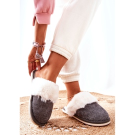 Pantuflas Calientes Con Piel Gris Flamarin beige 5