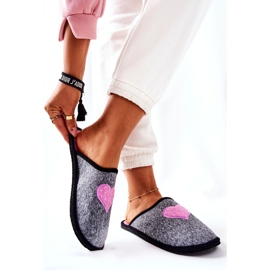 Big Star Zapatillas de Casa Panto Fino II267010 Gris-Rosa rosado 5
