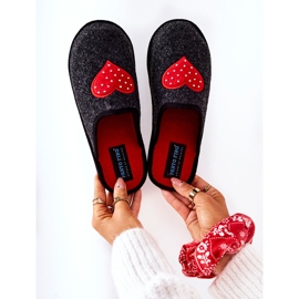 Big Star Zapatillas de Casa Panto Fino II267009 Negro y Rojo 1