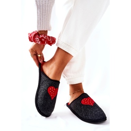 Big Star Zapatillas de Casa Panto Fino II267009 Negro y Rojo 5