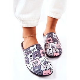 Inblu Pantuflas Befado Pantuflas Gatos 155D200 Gris 6