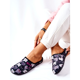 Inblu Pantuflas Befado Pingwinki 155D202 Pantuflas negras negro 4