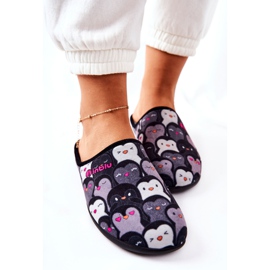 Inblu Pantuflas Befado Pingwinki 155D202 Pantuflas negras negro 5