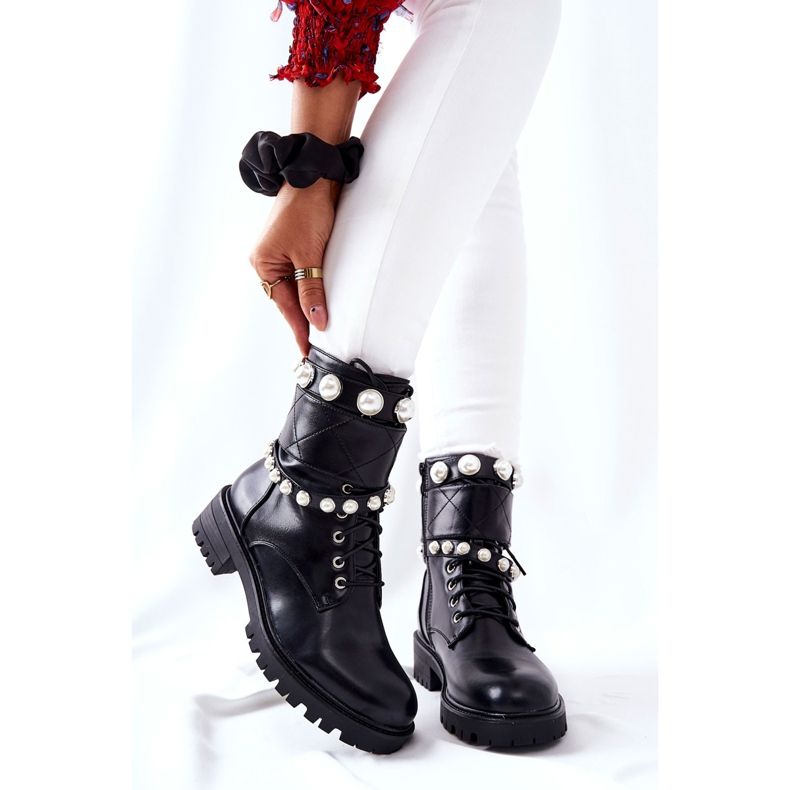 PG1 Botas de Mujer con Perlas Black Mystique negro 1 PG1 Botas de Mujer con Perlas Black Mystique negro 1
