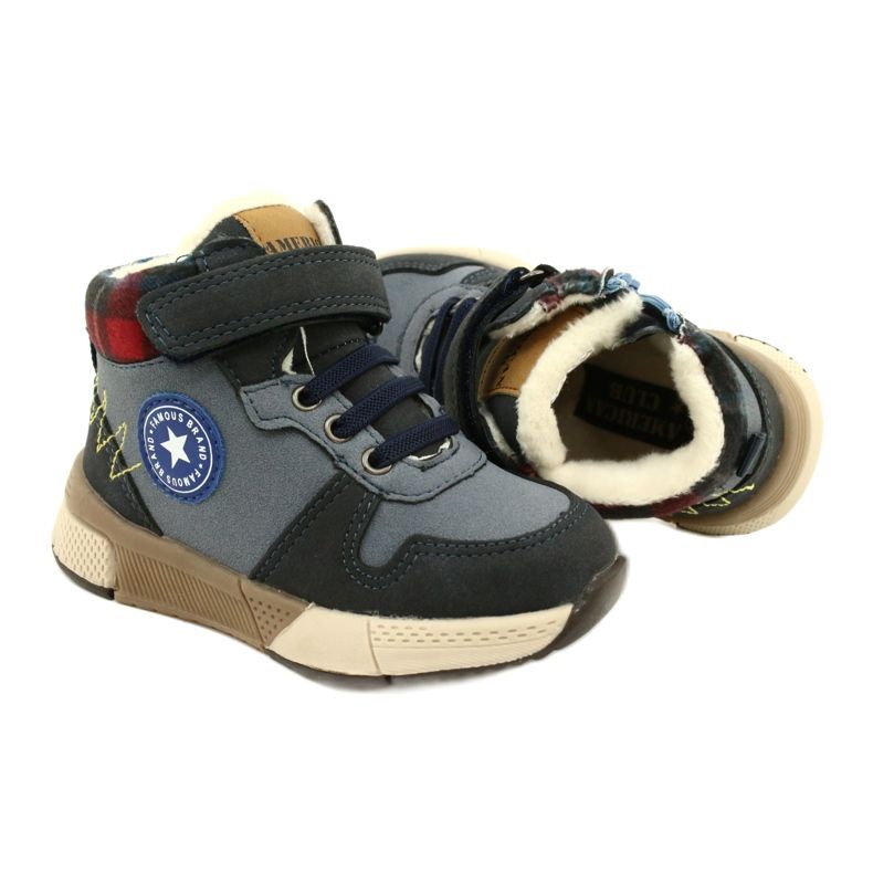Botas de niños con el pelaje de American Club GC27 Navy Blue azul 5 Botas de niños con el pelaje de American Club GC27 Navy Blue azul 5