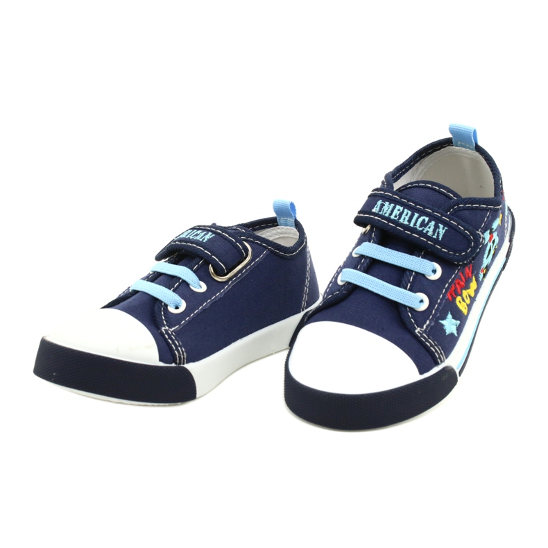 Zapatillas American Club Ten15 Navy Velcro azul marino 3